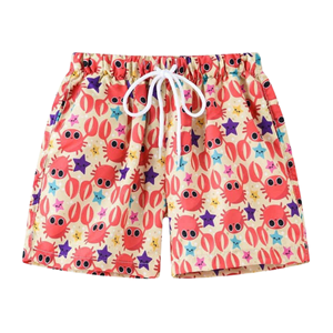 Short de plage imprimé 100% coton pour hommes de haute qualité léger écologique pour une baignade décontractée au bord de la piscine Destinations de vacances - Product Image 4