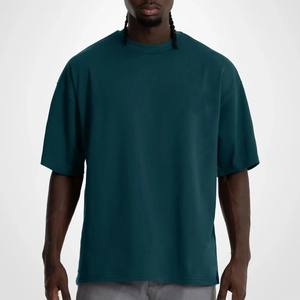 Personalizado Hip Hop Heavyweight 100% algodón camisetas de los hombres de secado rápido suelta ajuste hombro caído transpirable en blanco de gran tamaño camiseta - Product Image 4