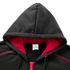 Ensemble survêtement homme personnalisé 2026, 500 g/m², zippé, respirant, 100 % coton molletonné, vente en gros à bas prix - Product Image 4