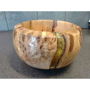 <b>Ice</b> <b>Cream</b> Sweet Serving Bowl Trending Design Medium Size <b>Wooden</b> and Resin Kitchneware Tableware Bowl At Lowest Price - Product Image 2