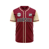 Tallas juveniles Premium Jersey Béisbol Ropa de softbol Ropa Jersey de béisbol Botón completo Jersey de béisbol Hombres
