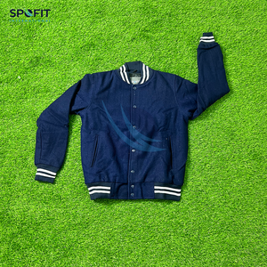 Veste universitaire en laine 100% pour homme, tendance, pour le travail, l'hiver, décontractée, streetwear, veste de baseball avec patchwork - Product Image 2