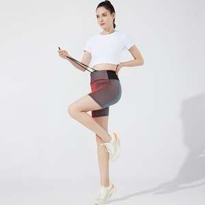 Shorts de compression double couche unisexe pour le sport, le fitness et le yoga, pour la course à pied de marathon, avec taille élastique - Product Image 5