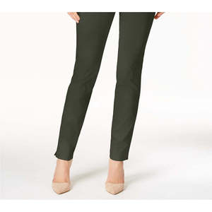 Pantalones de mujer Charter Club Petite Cambridge de pierna ajustada con control de abdomen, color verde, talla 10P, tela jersey, sin costuras - Product Image 3