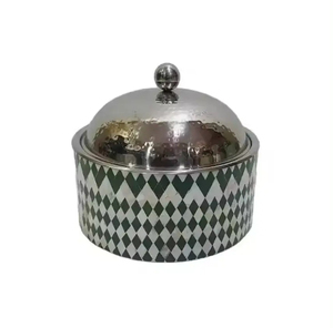 Plat de service en métal noir en forme de dôme pour plats préparés, 1 pièce, variété unique - Product Image 2