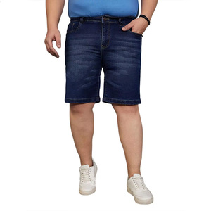 Shorts en jean pour hommes Slim Fit avec détails de déchirure et tissu doux pour le confort par temps chaud Shorts en jean de style robuste pour hommes - Product Image 1