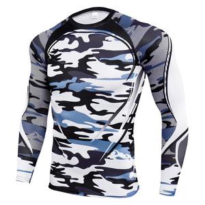 Mejor precio estilo deportivo compresión manga larga Rash Guard alta calidad nuevo diseño sublimación impresa - Product Image 1