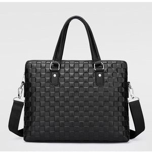 Nueva Bolsa de Negocios Clásica Unisex para Portátil, de Cuero Genuino Hecha a Mano, Bandolera Cruzada, Color y Logotipo Personalizables - Product Image 1