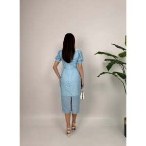 Robe confortable à pois avec col en dentelle 2144 - Product Image 3