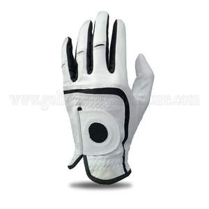 Gants de golf en cuir de mouton souple et confortables, résistants aux intempéries, légers et compatibles avec l'écran tactile Cabretta pour les sports masculins - Product Image 1