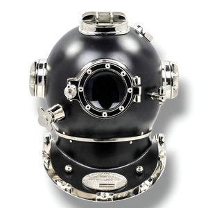 US Navy Mark V Casque de plongée sous-marine en laiton antique Deep Sea Divers Casque décoratif de navire maritime rond en plastique - Product Image 6