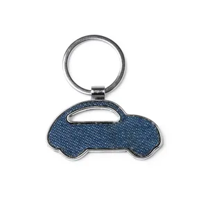 Portachiavi Personalizzati in Denim Dippy, Gadget Promozionali, Moschettoni e Portachiavi - Product Image 1