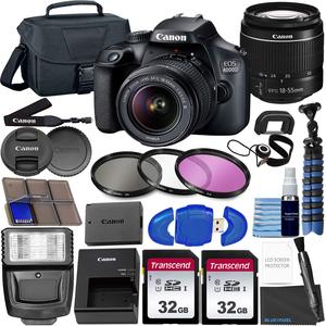 18 Megapixels CMOS Mirrorless DSLR Camera with 18-55mm Zoom Lens Kit 4K HD Video 64GB <b>Memory</b> Case Flex Tripod Photography Bundle - Product Image 5