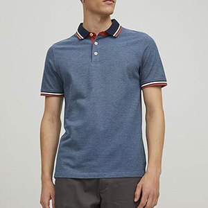 เสื้อโปโลชายพอดีตัวผ้าฝ้าย - Product Image 6