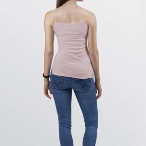 Débardeurs de sport pour femmes à haute élasticité, personnalisés OEM, en tissu jersey, pour musculation, en gros, longs - Product Image 3