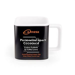 Tazza in Ceramica Quadrata Personalizzata Gonnesa, Gadget Personalizzato per Amanti del Caffè - Product Image 3