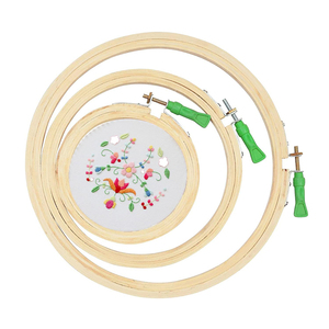 Cadre rond pour cerceaux de broderie à la main, taille réglable, cercle, point de croix, vente en gros - Product Image 1