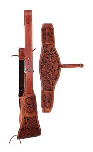 Sangle arrière de flanc de cheval Western en cuir de qualité supérieure personnalisable pour vêtements équestres pour l'équitation occidentale - Product Image 2