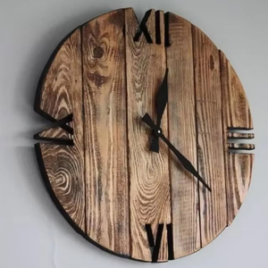 SIMILAR CUSTOMIZED WOODEN WALL CLOCK FOR ELEGANT HOME DECOR MODERN Bamboo Body with Natural Rosh for Wedding Occasions - Product Image 4
