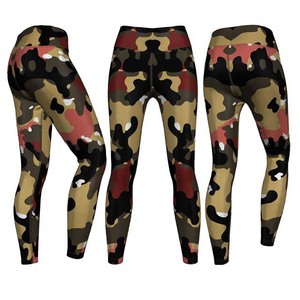 Leggings en polyester spandex respirant à séchage rapide pour femmes, pantalons imprimés à sublimation personnalisée avec service OEM - Product Image 4