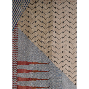 Alfombra de Seda Anudada a Mano Freedom Manchaha, Color Marfil, Alfombra Rectangular Clásica para Sala de Estar, Diseño Abstracto LUV-8603 - Product Image 3