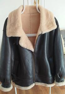 Chaqueta de Cuero Tipo Bomber para Hombre, de Piel de Oveja Auténtica, con Servicio OEM Disponible para la Temporada de Invierno - Product Image 3