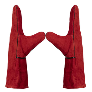 High Quality Welding <b>Gloves</b> Made of Cow Split Leather Insulated Heat Resistant Fabric Safety Labor Working <b>Gloves</b> - Product Image 6