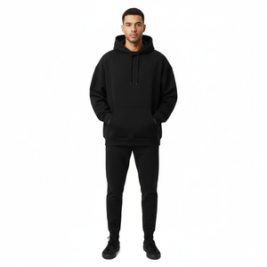 Sudadera con Capucha Extra Grande de Primavera, Tejida a Crochet, con Bordado de Alta Densidad, para Hombre, Personalizada, al por Mayor, Impresa por Sublimación, de Poliéster/Algodón - Product Image 3