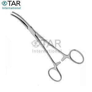 Fórceps de arteria OCHSNER KOCHER, pinza quirúrgica curvada de 18,0 cm, fórceps de arteria curvada de acero inoxidable, instrumentos médicos vasculares - Product Image 5