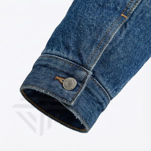Chaqueta de Cuero Impermeable Personalizada para Hombre, Diseño Único, Lentejuelas Lavadas, Servicio Personalizado de Moda, Estilo Denim - Product Image 6