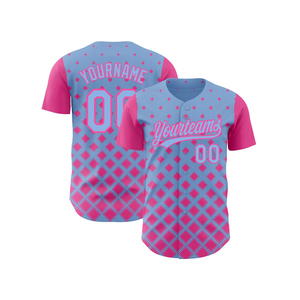 Men Baseball Jersey Breathable V-neck Short Sleeve 100% Polyester High Quality Fashion Hip Hop Streetwear Digital Print OEM - Product Image 1