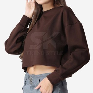 Sudaderas Cortas Lisas Personalizadas para Mujer, Sudaderas Cortas Lisas para Mujer, Ropa, Sudadera Corta para Mujer - Product Image 3