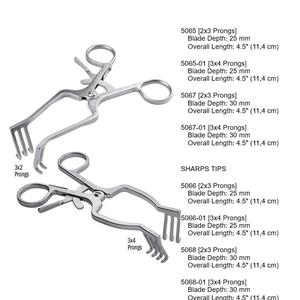 Rétracteur Chung Weitlaner, manuel, en acier inoxydable, instruments chirurgicaux et ensembles de chirurgie, fabricant et fournisseur certifié CE ISO - Product Image 6