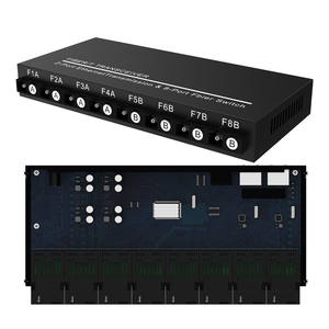 Up to 3KM 1 Pair Gigabit <b>Ethernet</b> Media Converter Transceiver 2RJ45 to Single Mode 8SC Fiber <b>Ethernet</b> Converter - Product Image 1
