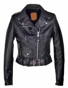 Chaqueta de cuero de motocicleta clásica Ropa de abrigo atemporal para uso diario - Product Image 1
