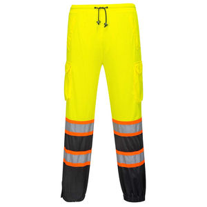 <b>Men's</b> Winter Protection Hi Visibility Work Pants Cotton Thermal Reflective Strip <b>Corset</b> Overalls Dust-Windproof Drawstring Belt - Product Image 4