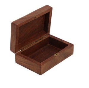 Best Selling Acacia Wood Jewellery Box High Quality Mango Wood Jewellery <b>Storage</b> Box Natural Wood <b>Cage</b> Box for Jewellery Store - Product Image 6