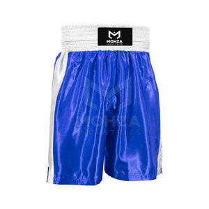 Shorts de boxe pour hommes en polyester/nylon, coupe classique, logo sur le devant, respirant, séchage rapide, vêtements de sport - Product Image 4