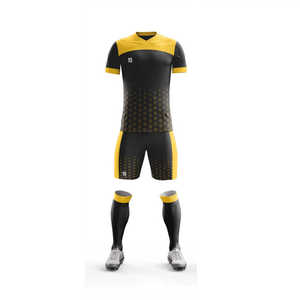 Uniforme de football de jeux d'extérieur et d'intérieur avec nom et numéro d'équipe personnalisés pour les jeunes et les adultes, nouvel arrivage - Product Image 1