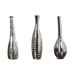 Jarrón de Metal Alto y Brillante para Decoración de Pasillo, Diseño Personalizado con Grabado, Jarrón de Metal Económico - Product Image 1