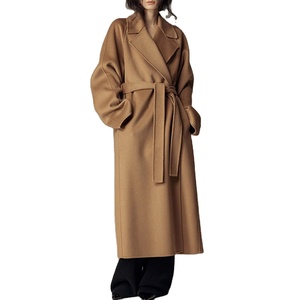 Manteau Trench Vintage Kaki SE1205 – Élégant, Modeste, Personnalisable, Haut de Gamme, Nouveauté Aïd, Prix Usine, Motif Géométrique - Product Image 3
