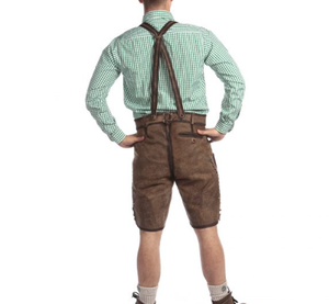 Prendas bávaras Nueva llegada Hombres Hot Traditional Octoberfest Bavarian Lederhosen Shorts Custom Unique Shorts - Product Image 2
