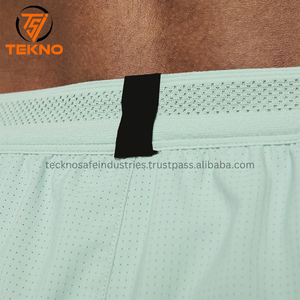 2025 tendance en gros de haute qualité hommes Gym maille Shorts avec Logo personnalisé conception coton Shorts noir décontracté plaine quantité - Product Image 6