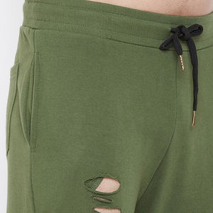 Nueva tela de algodón hecha de chándal desgastado de Color sólido parche ligero clásico bordado ropa de calle chándal desgastado - Product Image 5