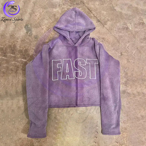 เสื้อฮู้ดปักลายล้างกรดซักได้ระบายอากาศได้ดีดีไซน์ใหม่ล่าสุด - Product Image 5