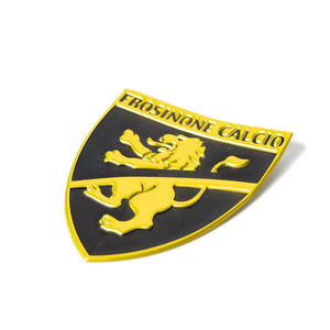 Écusson en caoutchouc PVC 3D avec logo de club de football italien, lion, jaune et bleu, doux, écologique, à coudre, avec dos auto-agrippant, pour chapeau - Product Image 4