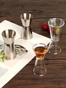 Nouveau design en acier inoxydable barman boisson alcool mesure Jigger 1oz 1.5oz 2oz or argent Bar Jigger - Product Image 2