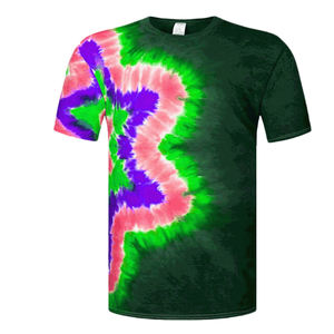 Camiseta Tie Dye para Hombre de Algodón y Poliéster a Precio Competitivo de Fábrica, Secado Rápido y Transpirable, Camiseta Tie Dye al por Mayor - Product Image 1