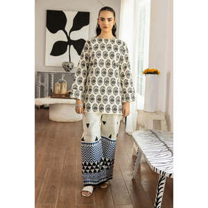 Conjunto de Dos Piezas para Mujer, Estampado Multicolor, Cuello Asimétrico, Largo hasta la Rodilla, para Salir de Noche, Disponible en Tallas XS, S, XL, XXL - Product Image 5