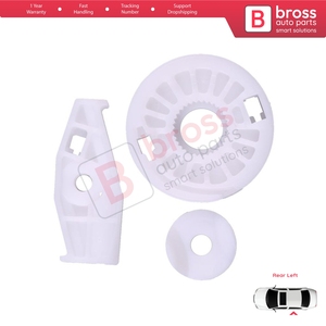 ชุดซ่อมรางเลื่อนกระจกหน้าต่าง BWR790-1 พร้อมล้อ สำหรับประตูหลังซ้าย รถนิวบีเทิล คาบริโอเล็ต ปี 2003-2010 - Product Image 4